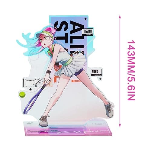 YJacuing Alien Stage Passion Love Series Holographic Acrylic Stand Figure, Official ALNST 3rd Anniversary Collectible Anime Merch (Mizi) | Official, ALNST, 3rd Anniversary Merch, Holographic, Anime Standee, Desk and Shelf Decor thumbnail 3