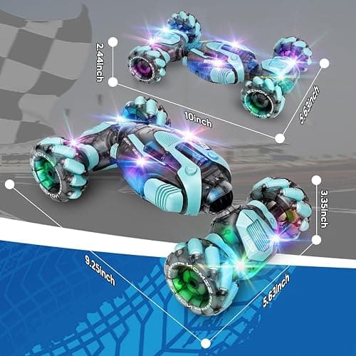 ZMMB Gesture Sensing RC Stunt Car - Best Gifts for Boys 6-12 Year Old 360° Rotating 4WD Remote Control Transform Hand Controlled Car Birthday Presents for Kids Age 7 8 9 10 11 yr thumbnail 3