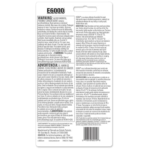 E6000 230010 Craft Adhesive, 3.7 Fluid Ounces thumbnail 2
