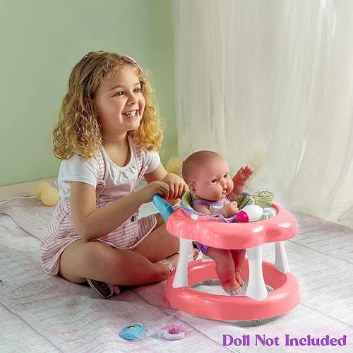 JC Toys - For Keeps Playtime! | Baby Doll Walker Gift Set | Fits Dolls up to 17" | Cloth Seat for easy use and Play Accessories | Ages 2+ thumbnail 2