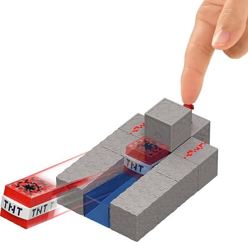 Mattel Minecraft Toys, Enderman Action Figure with Accessory & Redstone Building Piece, 3.25-inch Scale Collectible Set Inspired by Video Game thumbnail 2