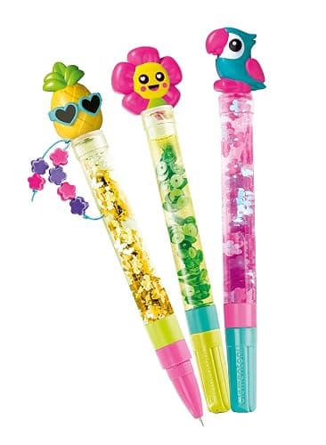 Clementoni | Crée tes stylos – Tropical | Kit Créatif Enfant 6 Ans+ | 3 Stylos DIY à Personnaliser | Décorations Tropicaux Incluses | Activité Manuelle Fille | Idée Cadeau Anniversaire ou Noël thumbnail 2