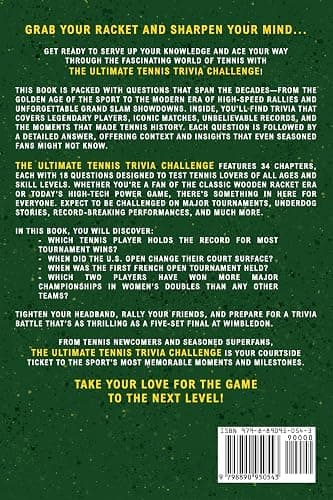 The Ultimate Tennis Trivia Challenge: Over 600 Quiz Questions for Die-Hard Tennis Fans thumbnail 2