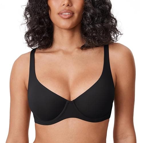 DELIMIRA Women's Confishape Balconette Bra Supportive T Shirt Full Coverage Plus Size Bras Underwire Unlined - Image 1