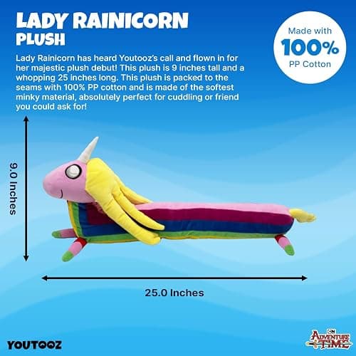 Youtooz Adventure Time Lady Rainicorn 9" Plush | Collectible, Adventure Time Collection thumbnail 2