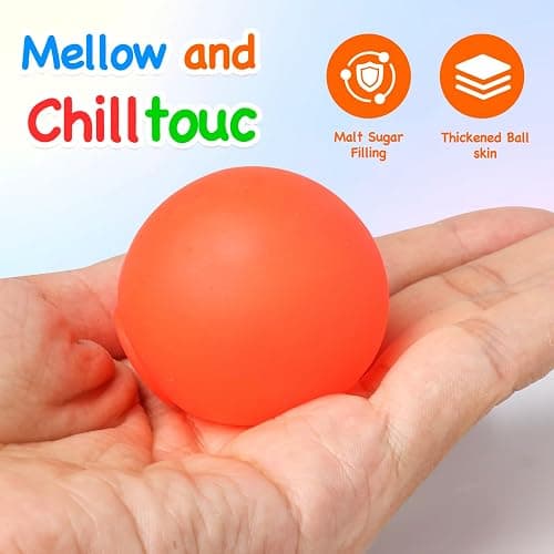 6pack Squishy Stress Balls for Adults Kids Fidget Toys, Sensory Malt Sugar Ball Anxiety Stress Relief Squeeze Toys, Slow Rising Toys for Classroom Boys Girls Party Favors thumbnail 4