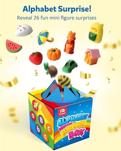Coogam Mystery Surprise Box, Fine Motor Letter Matching and Sorting Game, 26pcs Alphabet Educational Montessori Learning Toy Gift for Preschool Kindergarten 3 4 5 Year Old thumbnail 3
