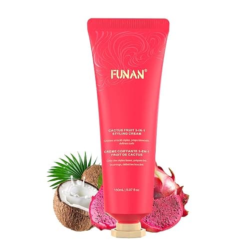 Cactus Fruit 3-In-1 Styling Cream - Smooth Styles, Prep Shiny Blowouts, Defines Curls (150ml), No Chemical Flavors Fly Away Hair Tamer. - Image 1