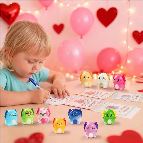 24PCS Axolotl Slow Squishy Toy,Slow Rising Squishy,Axolotl Stress Relief Fidget Toy,Axolotl Squishies Party Favors for Adults Kids thumbnail 7
