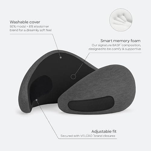 Ostrichpillow Go Neck Pillow, Travel Pillows for Airplanes, Premium Memory Foam Travel Pillow, 360º Ergonomic Design, Asymmetrical Sides, Travel Bag Included, Washable Modal Cover thumbnail 5