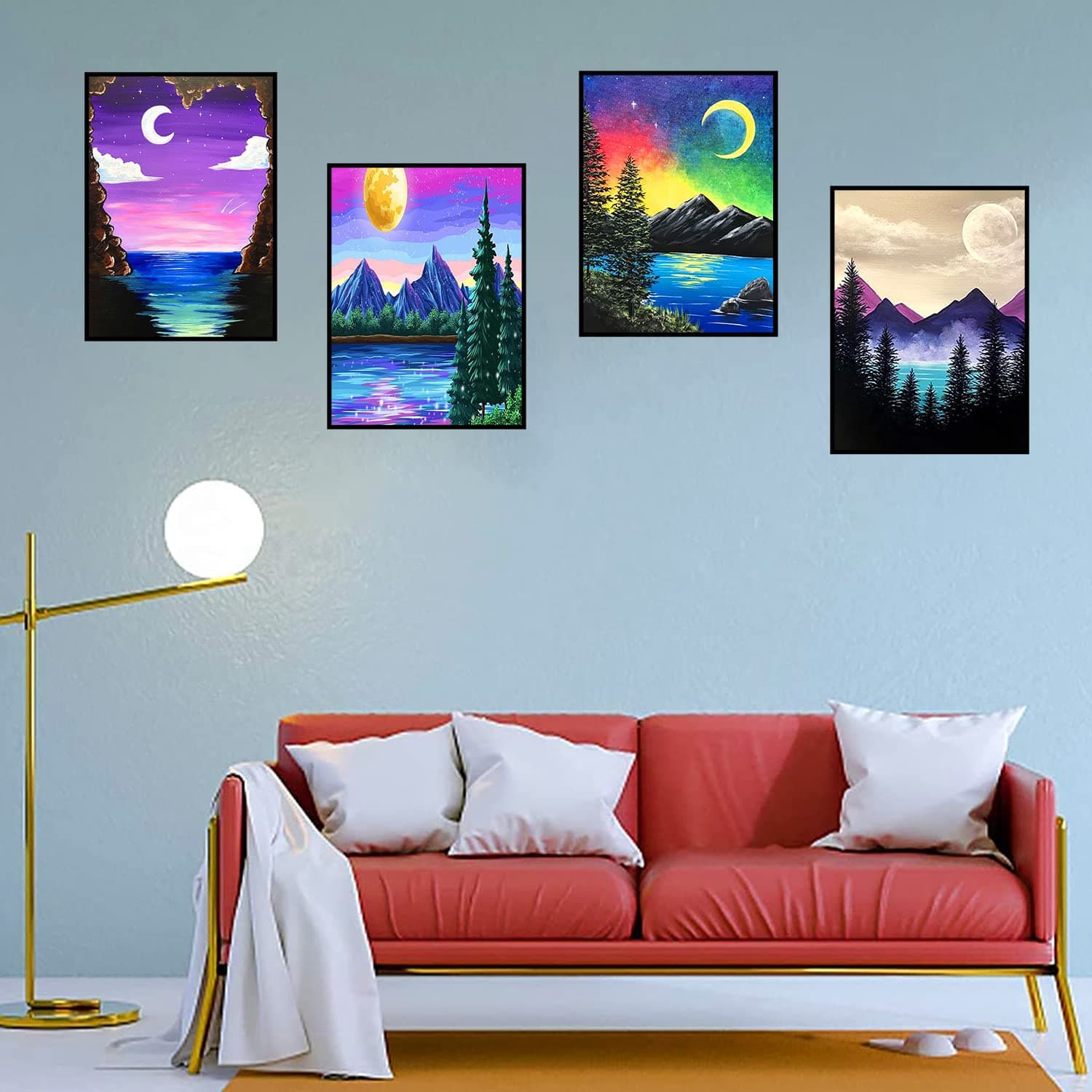TINY FUN 12 Pack Diamond Painting Kits For Adults 5D Diamond Art Kit Paint By Number For Beginners, DIY Paint thumbnail 7