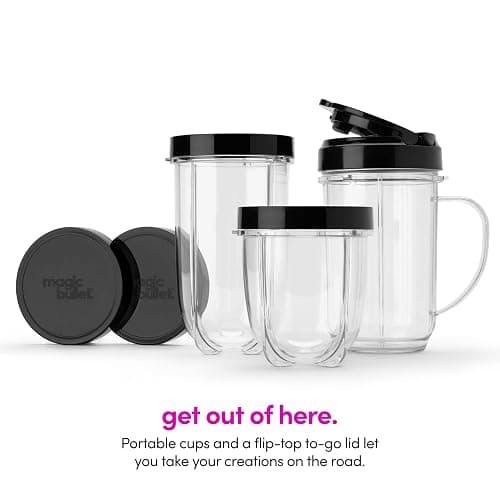 magic bullet Blender, Small, Black, 11 Piece Set thumbnail 5