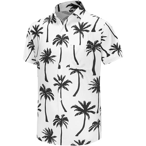KYKU Funky Hawaiian Shirt for Men Palm Beach Shirts Tropical Vacation Clothes thumbnail 4