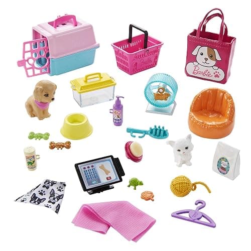 Barbie Doll & Playset, Pet Boutique with 4 Pets, Color-Change Grooming Feature & 20+ Themed Accessories thumbnail 6
