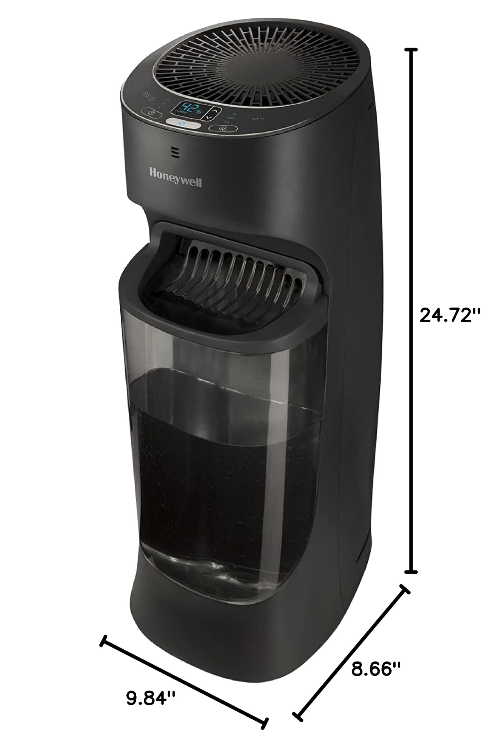 Honeywell Umidificador de torre de preenchimento superior, umidistador digital, preto - umidificador de névoa fresca para quarto, casa ou escritório com design de torre de economia de espaço thumbnail 15