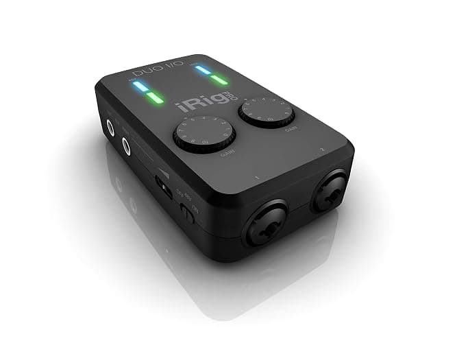 IK Multimedia iRig Pro Duo I/O USB audio interface, TRS balanced & headphones outputs, audio mixer to 24-bit, midi interface for music studio, recording, podcasting, streaming & social apps thumbnail 7