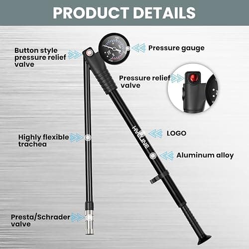 Shock pump for bike forks thumbnail 9