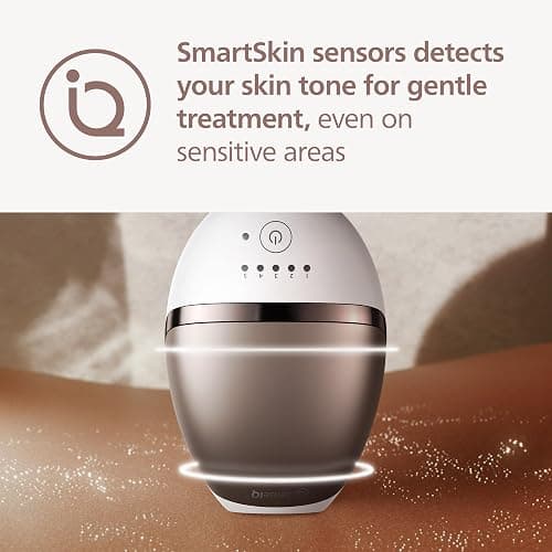 Philips Lumea 8000 Series IPL Hair Removal Device, Permanent Laser Hair Reduction for Women & Men, Easy and Comfortable Use at Home, SenseIQ, 3 Attachments for Body, Face, Intimate, BRI937/03 thumbnail 6