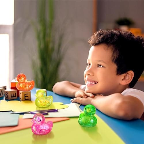 Meooeck 12 Pcs Duck Stress Relief Toys Stress Balls for Adult Mini Glitter Duck Squeeze Fun Fidget Toys Animal Balls Cute for Birthday Party Office Christmas Stocking Stuffer Gift ADHD Autism Anxiety thumbnail 2