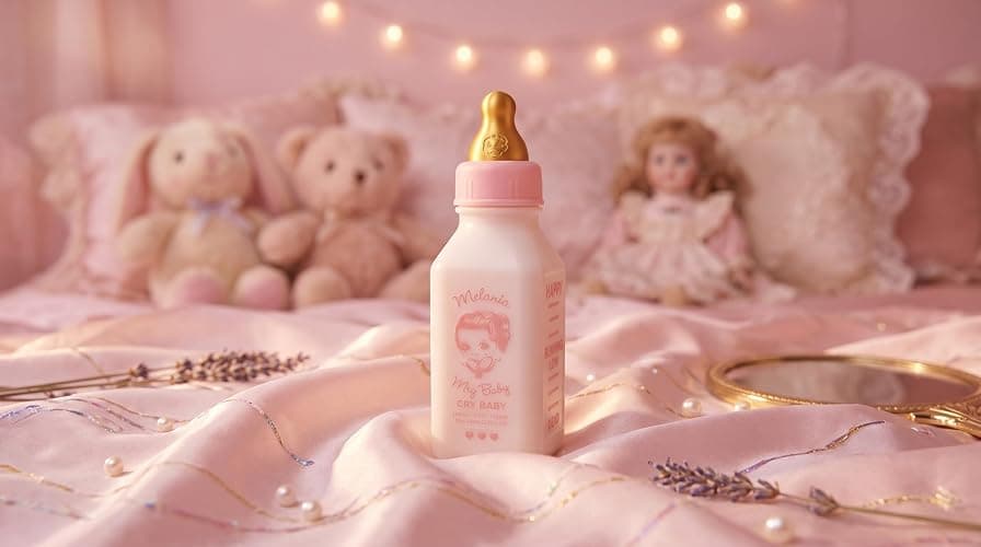 Cry Baby Perfume Milk Bottle Inspired Decorative Display Bottle – Collector Shelf Decor thumbnail 6