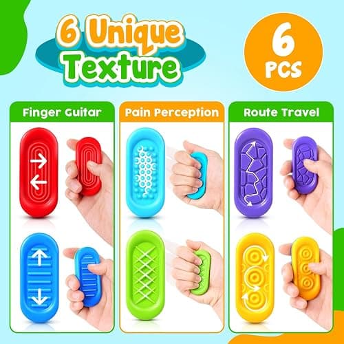 Sensory Marble Fidget Toys for Kids- 6 Pcs Quiet Fidget for Classroom, Gel Filled Autism Sensory Toys ADHD, Silent Stress Fidgets Squishy Worry Stones, Travel Road Trip Activities for Kids Gifts thumbnail 4