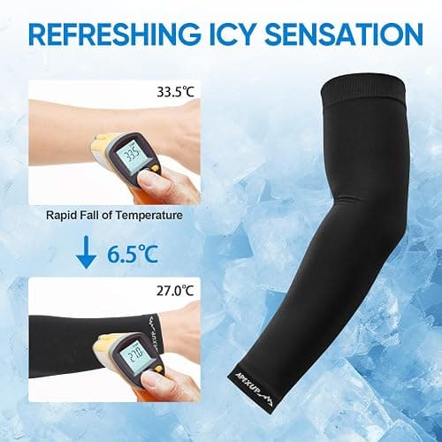 APEXUP Cooling Arm Sleeves for Men Women, UV Sun Protection UPF 50, Volleyball Arm Sleeves Compression Sleeves for Outdoor thumbnail 5