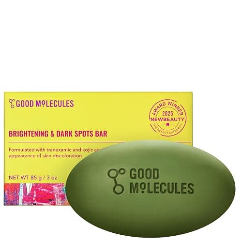 Good Molecules Brightening & Dark Spots Bar - Soap Free Face and Body Bar - Tranexamic, Kojic Acids and Niacinamide to Target Dark Spots - Skin Care - Image 1