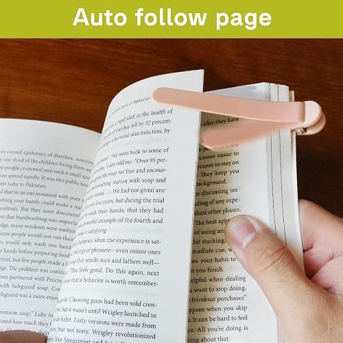 SMUK 3pcs Automatic Bookmark, Silicone Book Marks for Reading Women, Men, Kids, Book Lovers, Cute Unique Book Markers for Reading, Reading Accessories Gifts for Book Lovers thumbnail 2