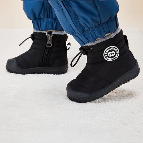 BMCiTYBM Toddler Baby Snow Boots Winter Shoes Boys Girls Cold Weather Baby Faux Fur Shoes thumbnail 2