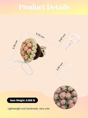 flower keychain bouquet thingie thumbnail 7