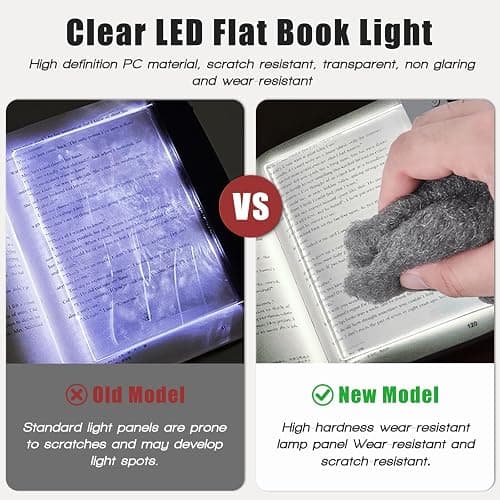 DEYOT LED Book Light and Night Light 2 in 1, 3 Color Temperatures & Stepless Dimming, USB Rechargeable Reading Light with Timer for Night Reading, Bookish Gifts for Book Lovers thumbnail 5