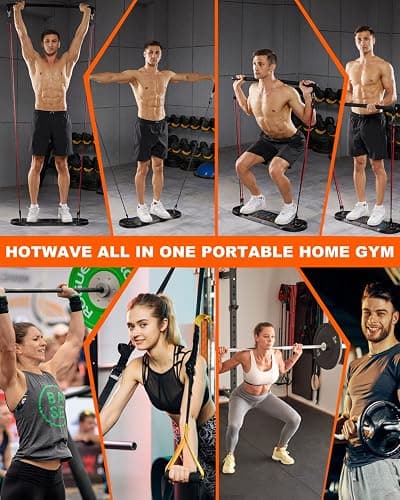 HOTWAVE Push Up Board Fitness, Portable Foldable 20 in 1 Push Up Bar at Home Gym, Pushup Handles for Floor. Professional Strength Training Equipment For Man and Women,Patent Pending thumbnail 3