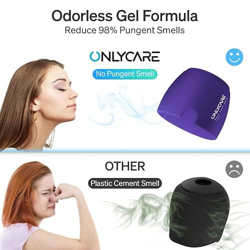 ONLYCARE Migraine Relief Cap, Soothing Headache Hat, Upgraded Odorless Gel Ice Head Wrap, Hot and Cold Therapy, Headache Ice Pack for Tension and Stress(Purple) thumbnail 3