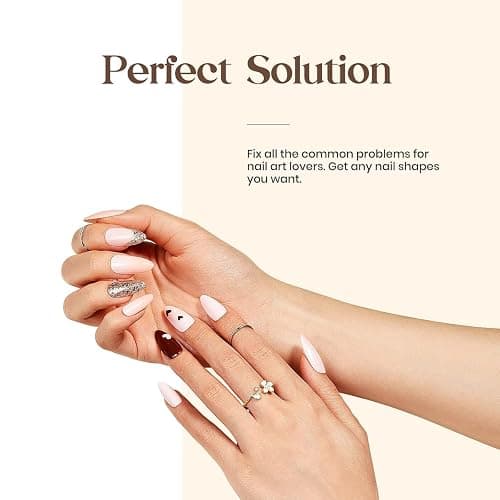 Beetles 3Pcs Top Coat Base Gel & Nail Glue Set, No Wipe Base Coat with 9 In 1 Adhesive Shine Effect Long Lasting Soak Off UV Light Lamp DIY Gifts for Women & Girls thumbnail 5