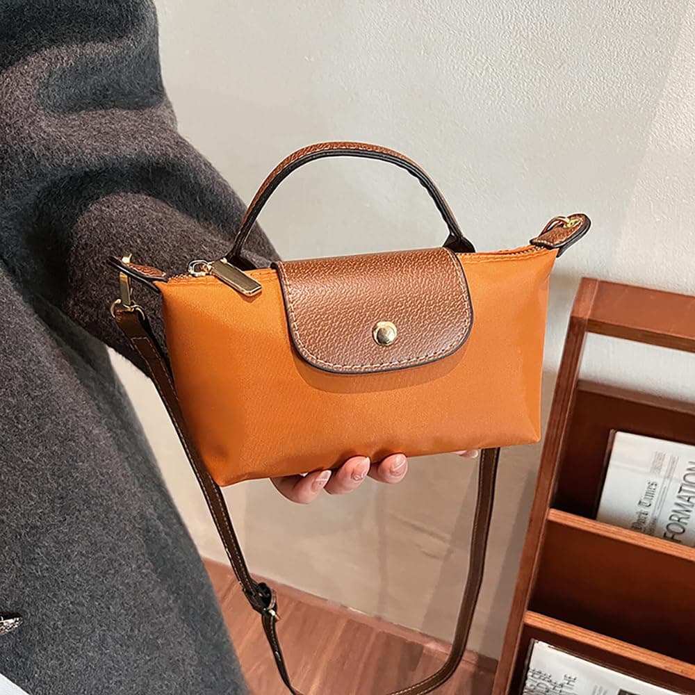 Bolso bandolera mini con diseño de bloques de color para mujer, bolsos acolchados de color liso, carteras con correa ajustable thumbnail 4