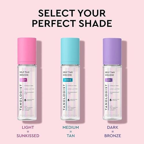 Tanologist Sunless Self-Tan Set – Medium Tanning Mousse with “No Fake Tan Smell” or Orange Tone + Double-Sided, Water-Resistant Self-Tanning Mitt for Streak-Free Application thumbnail 8