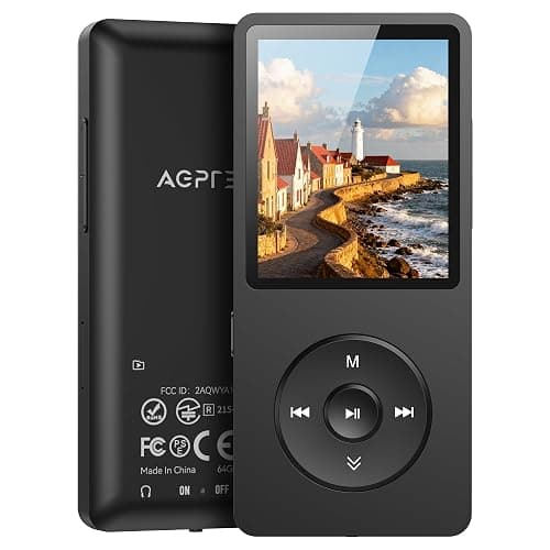 AGPTEK A02PL 64GB MP3 Player, 65 Hours Playback Music Player, Black | Lossless Sound, Supports up to 128GB - Image 1
