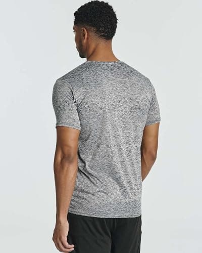 Real Essentials 5 Pack: Men’s Short Sleeve Dry Fit T-Shirts – Moisture Wicking Athletic Workout Gym Fitness Casual Tees thumbnail 3