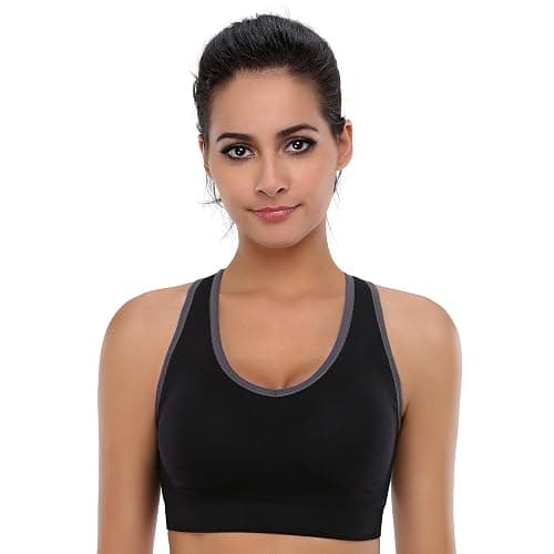 BAOMOSI Women's Seamless Racerback Sports Bra High Impact Support Yoga Gym Workout Fitness thumbnail 3