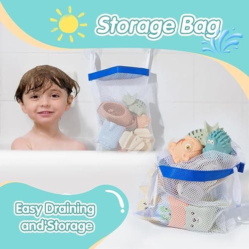 Baby Bath Toys for Kids Ages 1-3, 14 Pack Mold Free Toddler Bath Toys for 2-4 Bathtub Water Toys with Floating Boats&Cups and No Hole Bath Toy for Babies 6-12 Months, Baby Christmas Stocking Stuffers thumbnail 6