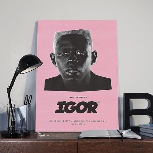 OUNCLA Rapper The Creator Igor Music Album Art Deco Poster Poster Bedroom Decor Sports Landscape Office Room Decor Gift Style:Unframe 12x18inch(30x45cm) thumbnail 8