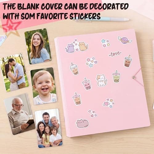 Yinder A4 Kpop Photocard Binder with 50 Pages (900 Card Slots), Kpop Photo Card Holder Book Collector Photo Album PU Leather Binder Cover for Collectors thumbnail 5