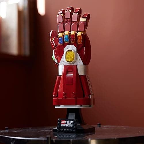 LEGO Marvel Nano Gauntlet, Iron Man Model with Infinity Stones, 76223 Avengers: Endgame Film Set, Collectable Memorabilia, Gift Idea for Adults and Teens thumbnail 5