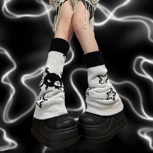Leg Warmers for Women Winter Leg Warmers Y2k Cute Knit Long Socks for Girls thumbnail 7