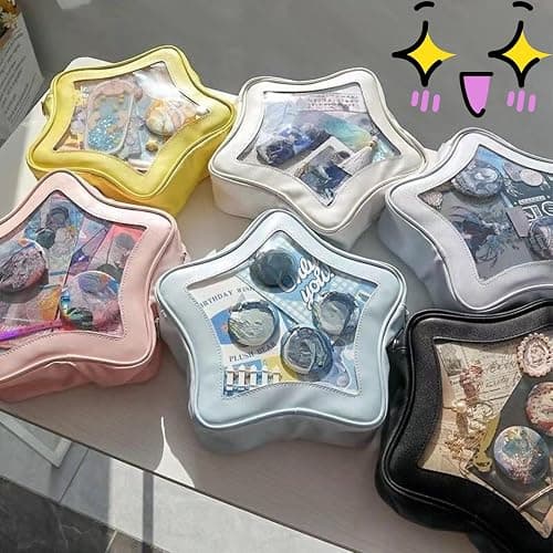 semmoi Ita Bag, Kawaii Star-Shaped Backpack – Large Capacity, Waterproof, Lightweight, Cross-body Bag (Yellow) thumbnail 4