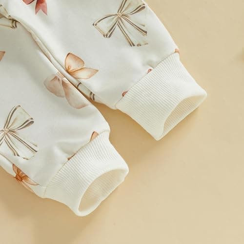 Mubineo Toddler Baby Girl Clothes Cute Long Sleeve Sweatshirt Sweatpant Outfits Fall Winter Tops Pant Outfit Sweatsuit thumbnail 7