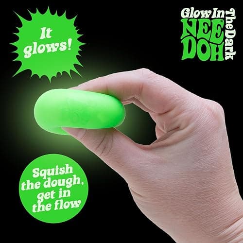Schylling NeeDoh Teenie Fab Four Needoh 4 Pack - Sensory Squeeze Toy - 1.5" in Diameter - Colors May Vary thumbnail 6