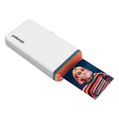 Polaroid Hi-Print + Paper Bundle - 2nd Generation Bluetooth Connected 2x3 Pocket Photo Dye-Sub Printer - White Printer + 40 Photos (6438) thumbnail 2