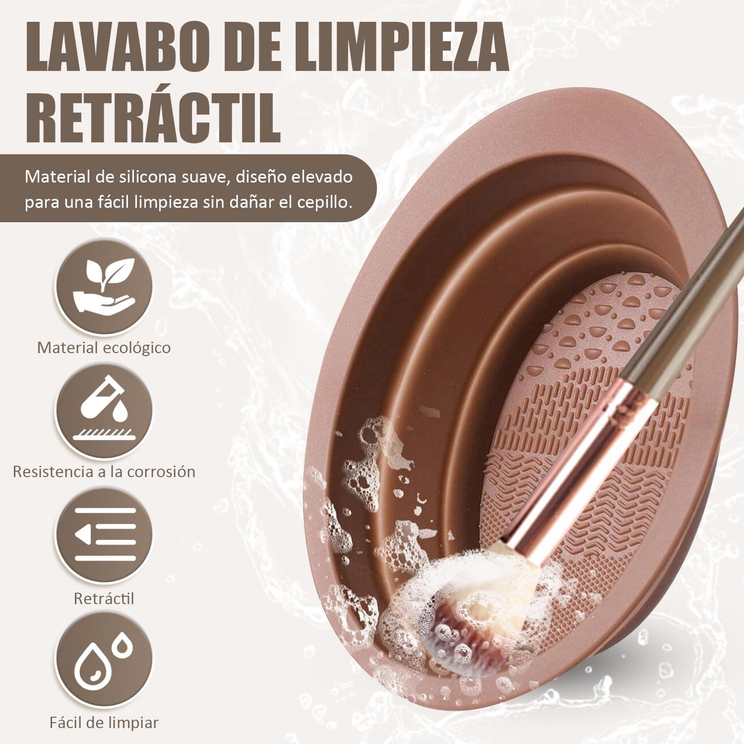 56 Piezas Set de Brochas de Maquillaje Profesional Completo, Juego de Brochas para Maquillar Ojos Mejillas y Rostro | Ideal para Regalo, Uso Diario y Maquillistas Expertas (Marrón 56 PCS) thumbnail 3