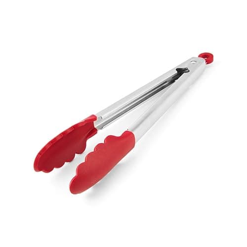KitchenAid Silicone Stainless Steel Tongs, 12 Inch, Red thumbnail 3